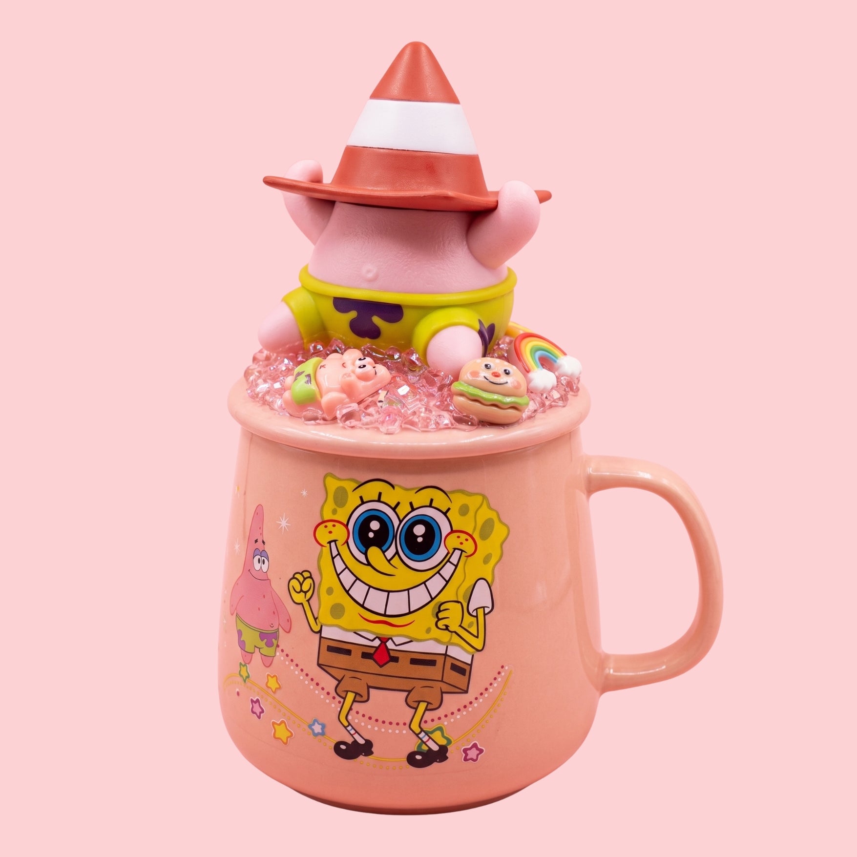 Cartoon Character Ceramic Mug with 3D Lid