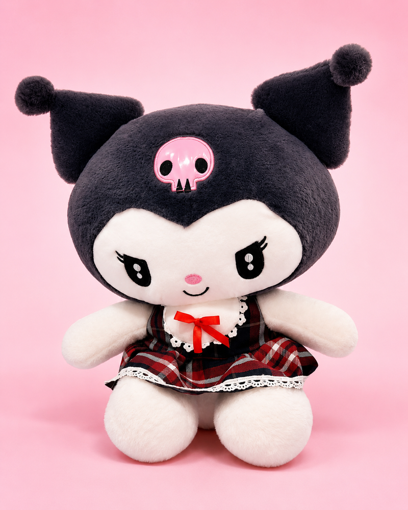 Kawaii Plush Doll with Soft Furry Blanket – Cute Character Gift Set