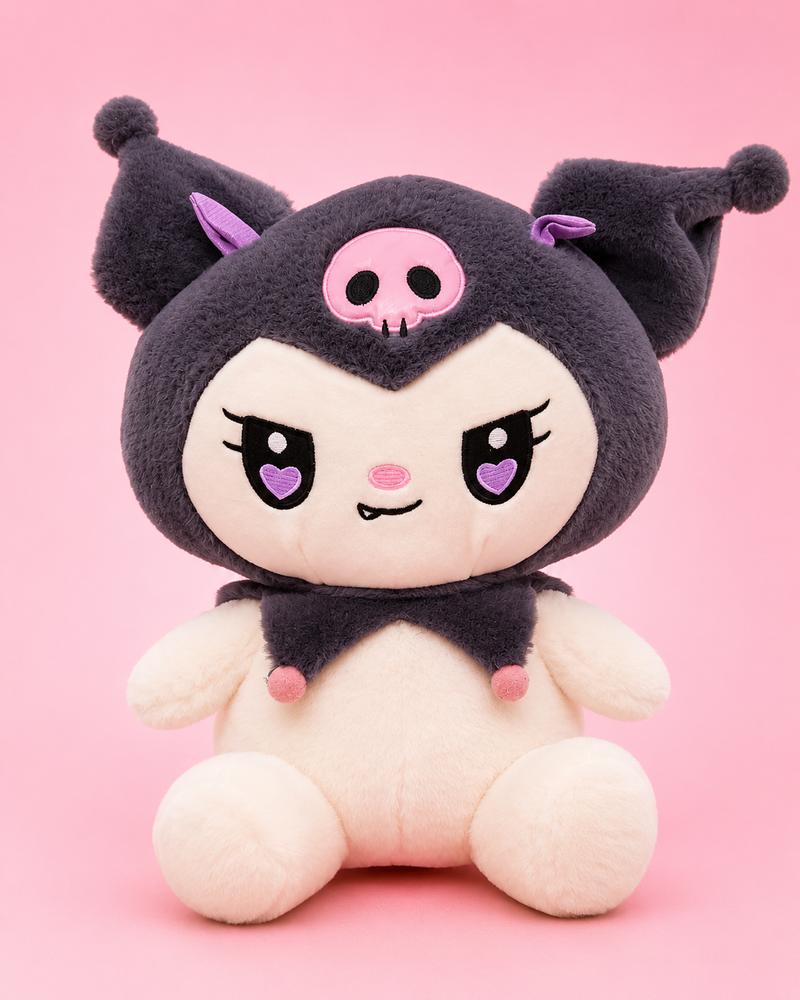 Kawaii Plush Doll with Soft Furry Blanket – Cute Character Gift Set