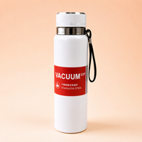 Premium Stainless Steel Vacuum Insulated Water Bottle with Strap – Navy Blue