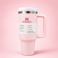 Lavender Insulated Travel Tumbler with Handle