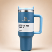 Lavender Insulated Travel Tumbler with Handle