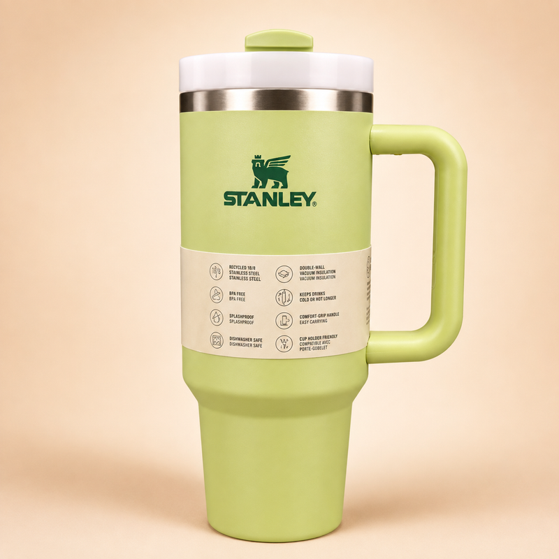 Lavender Insulated Travel Tumbler with Handle