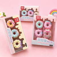Cute Donut Eraser Set