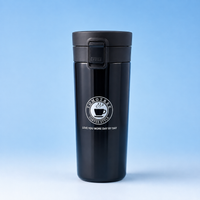 Stainless Steel Travel Coffee Tumbler with Push-Lock Lid – Coffee Style