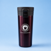Stainless Steel Travel Coffee Tumbler with Push-Lock Lid – Coffee Style