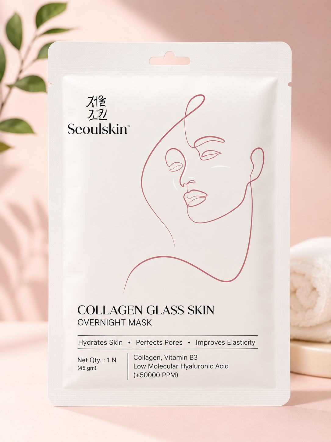 Seoulskin Collagen Glass Skin Overnight Mask – Hydrating Face Mask