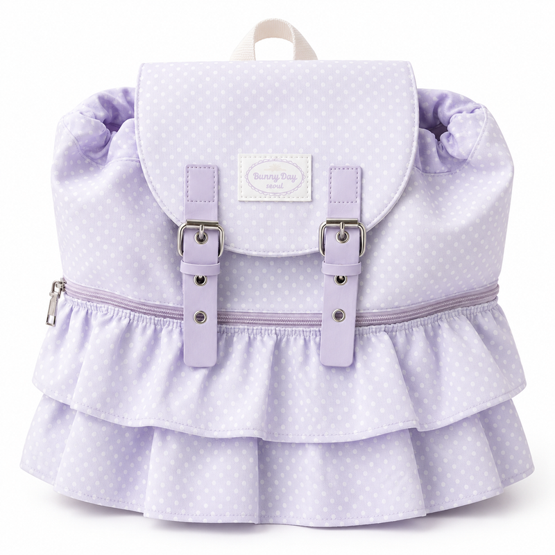 Bunny Day Polka Dot Ruffle Diaper Backpack