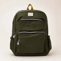 Teal Multi-Pocket Casual Backpack