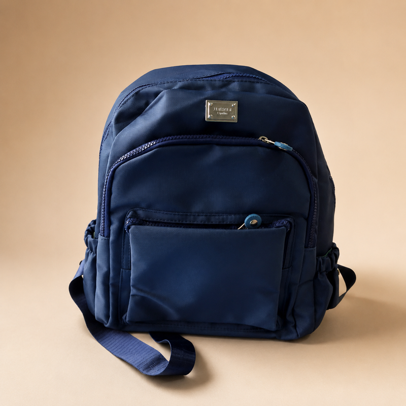 Teal Multi-Pocket Casual Backpack