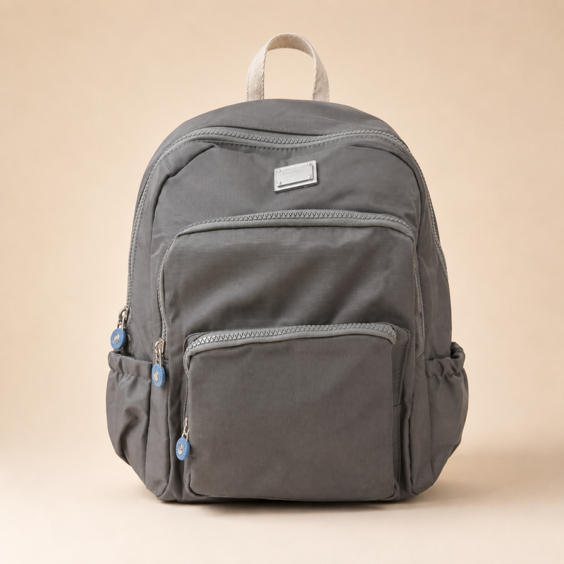 Teal Multi-Pocket Casual Backpack