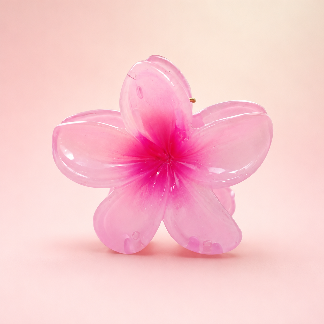 Blush Bloom Flower Hair Claw Clip