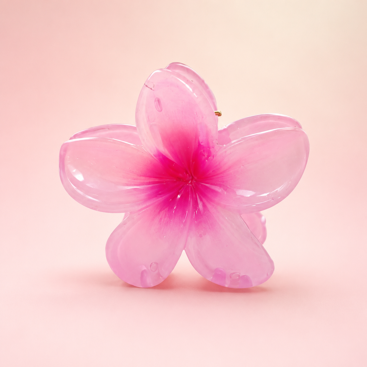Blush Bloom Flower Hair Claw Clip