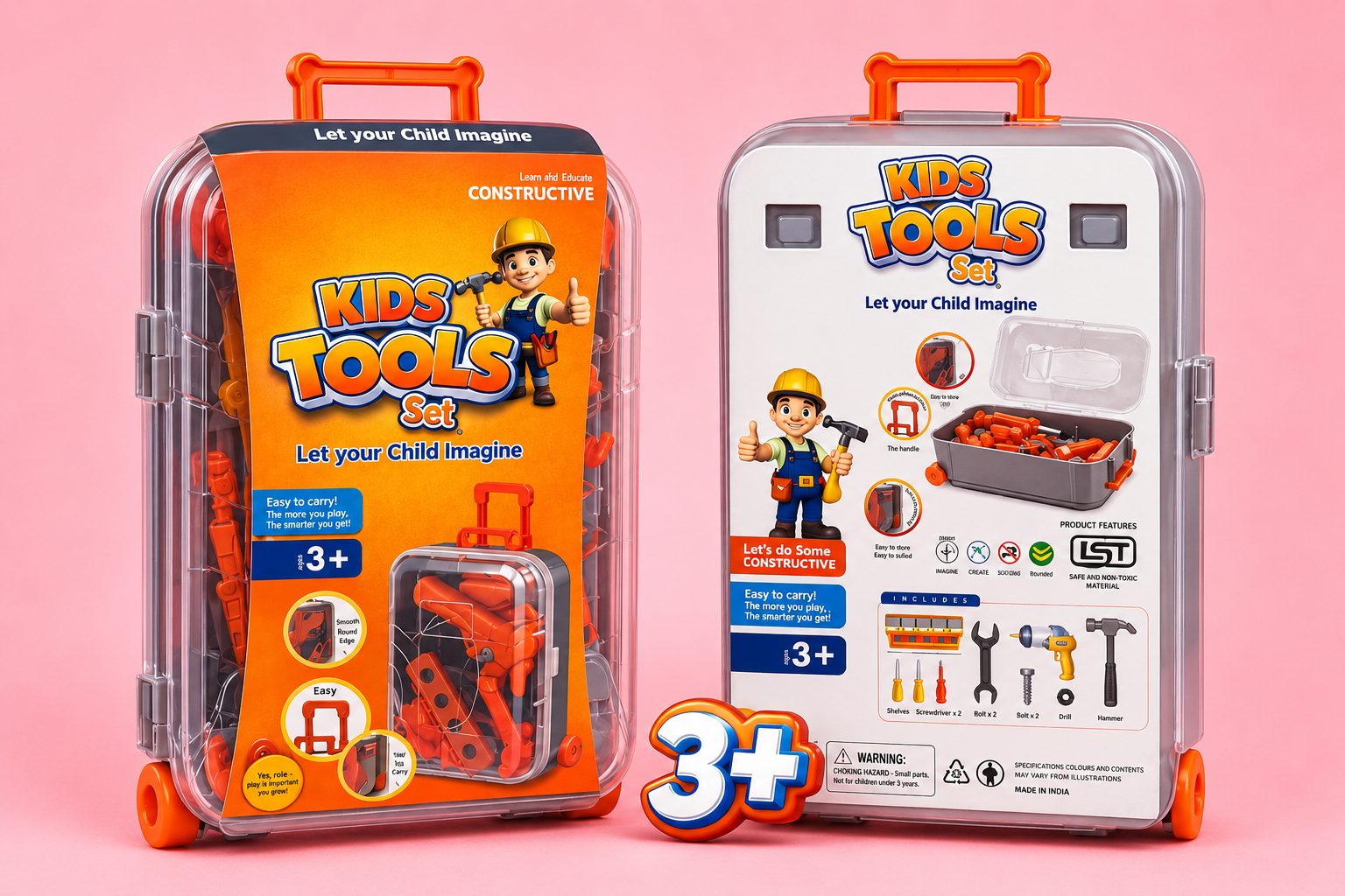 Kids Toolkit Trolley Set