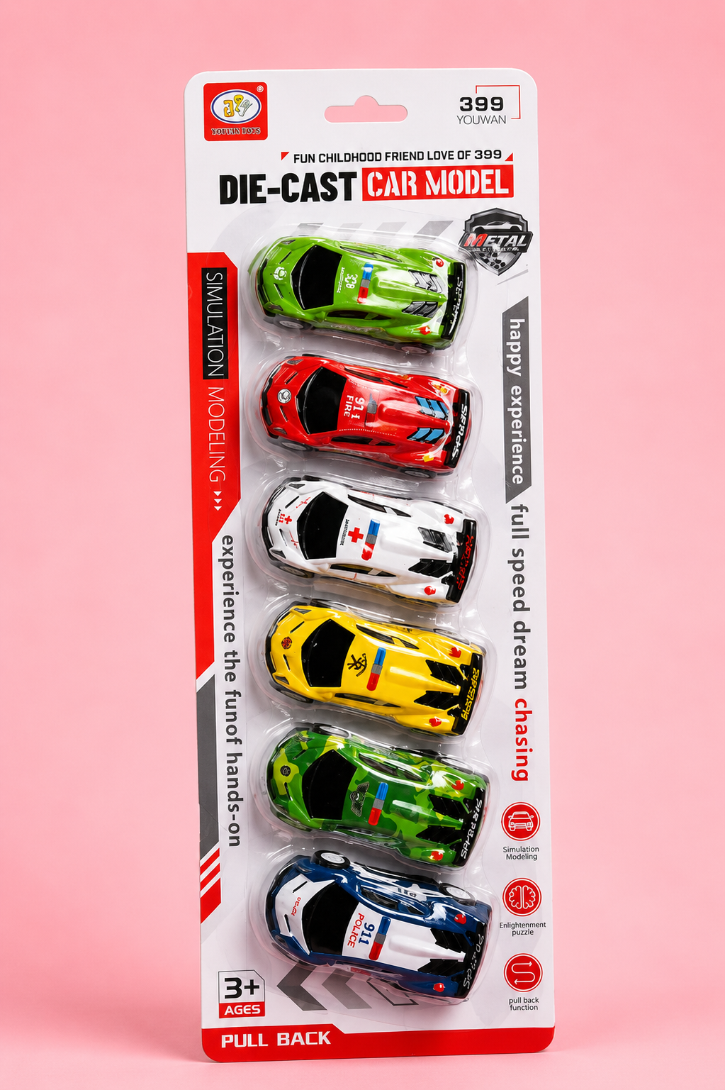 Racing Car Set – 6 PCS Mini Sports Cars for Kids