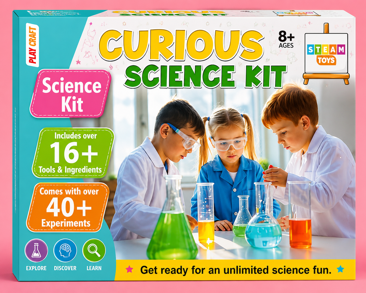 161 Curious Science Kit – 40+ STEM Science Experiments for Kids