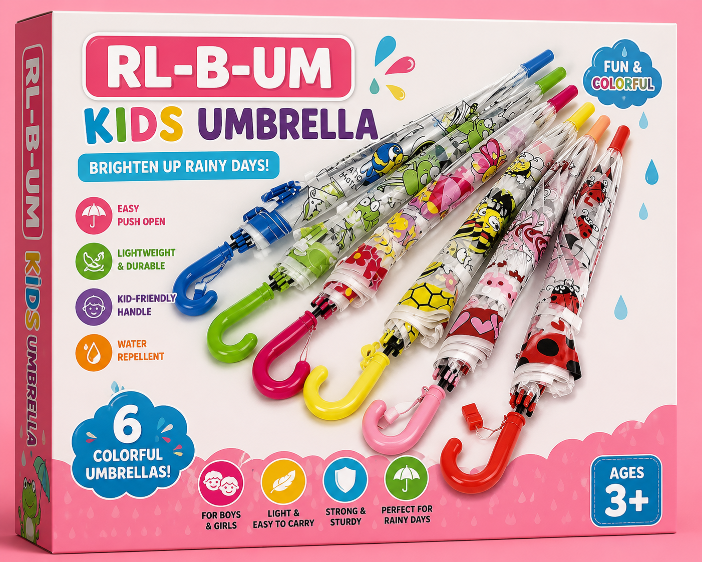 A-1 Kids Printed Umbrella 55cm