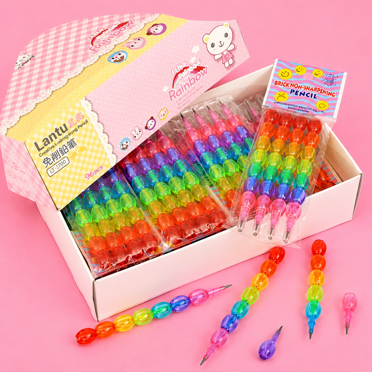 Rainbow Moti Pencil (24 Piece Set)