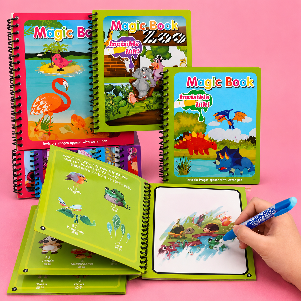 Magic Water Coloring Book 13x19 cm