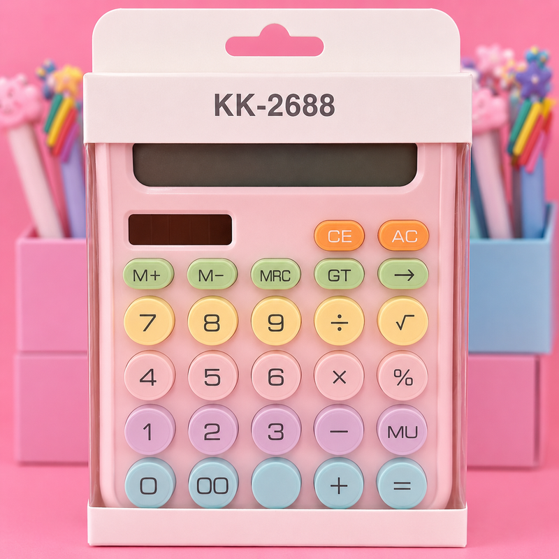 Pastel Mini Desk Calculator