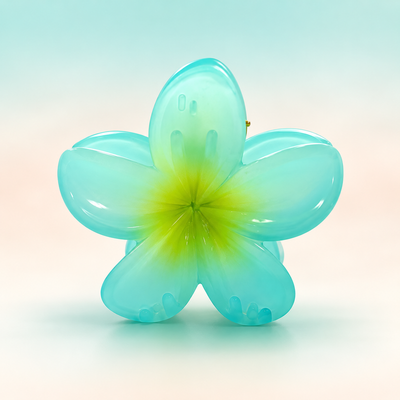 Blush Bloom Flower Hair Claw Clip