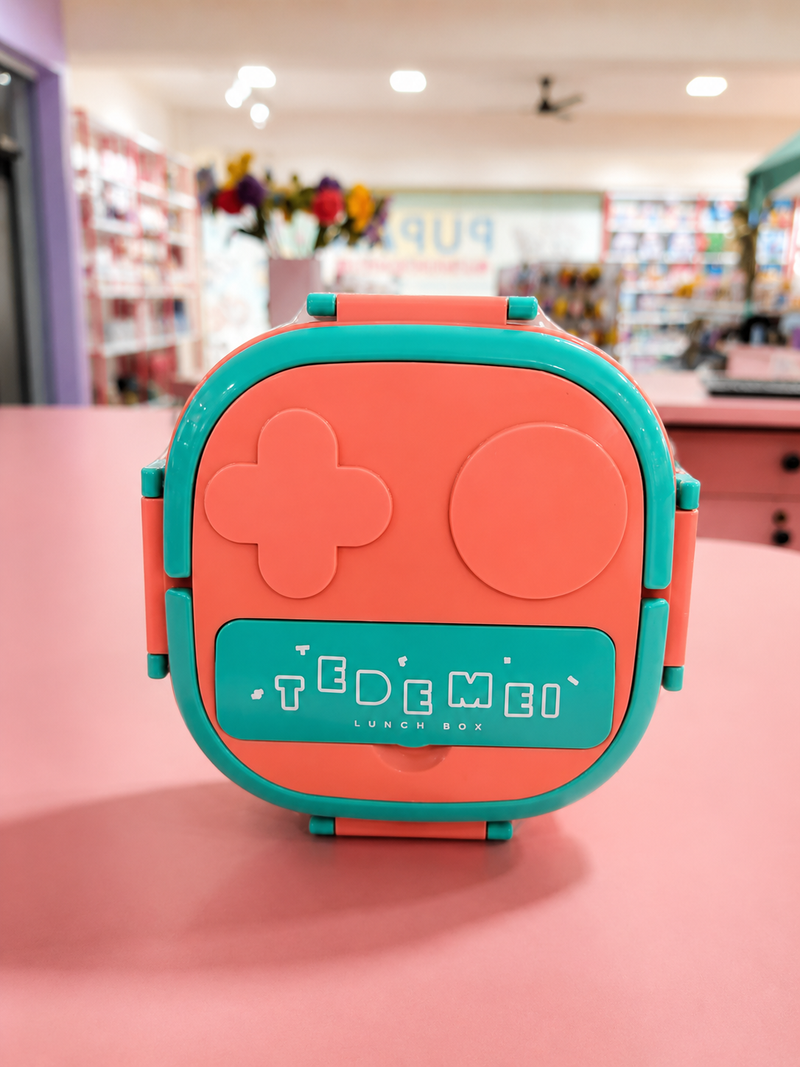 Cute Kids Lunch Box with Handle – Portable Tiffin Box for School