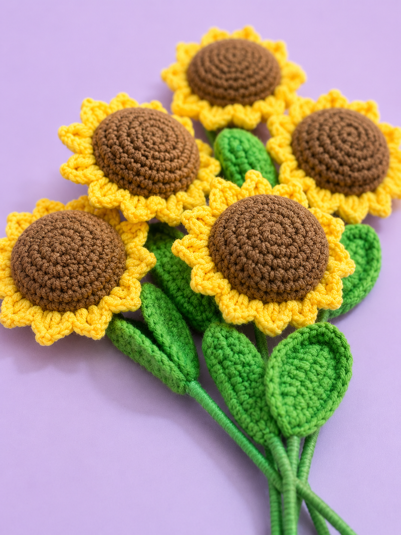 Handmade Crochet Flower Bouquet