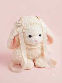 Cute Sheep Plush Backpack for Kids – Soft Kawaii Lamb Bag