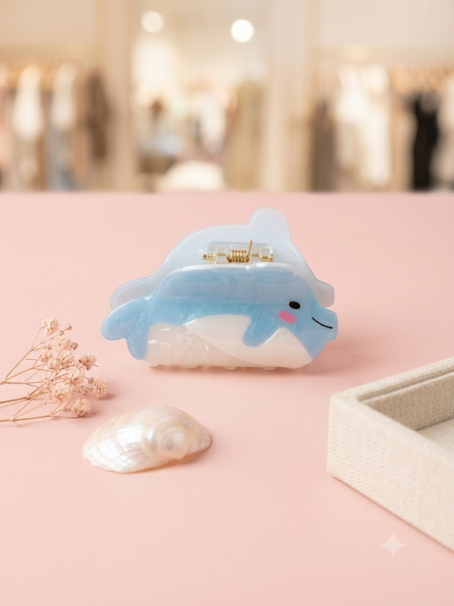 Cute Ocean Clownfish Acetate Hair Claw Clip