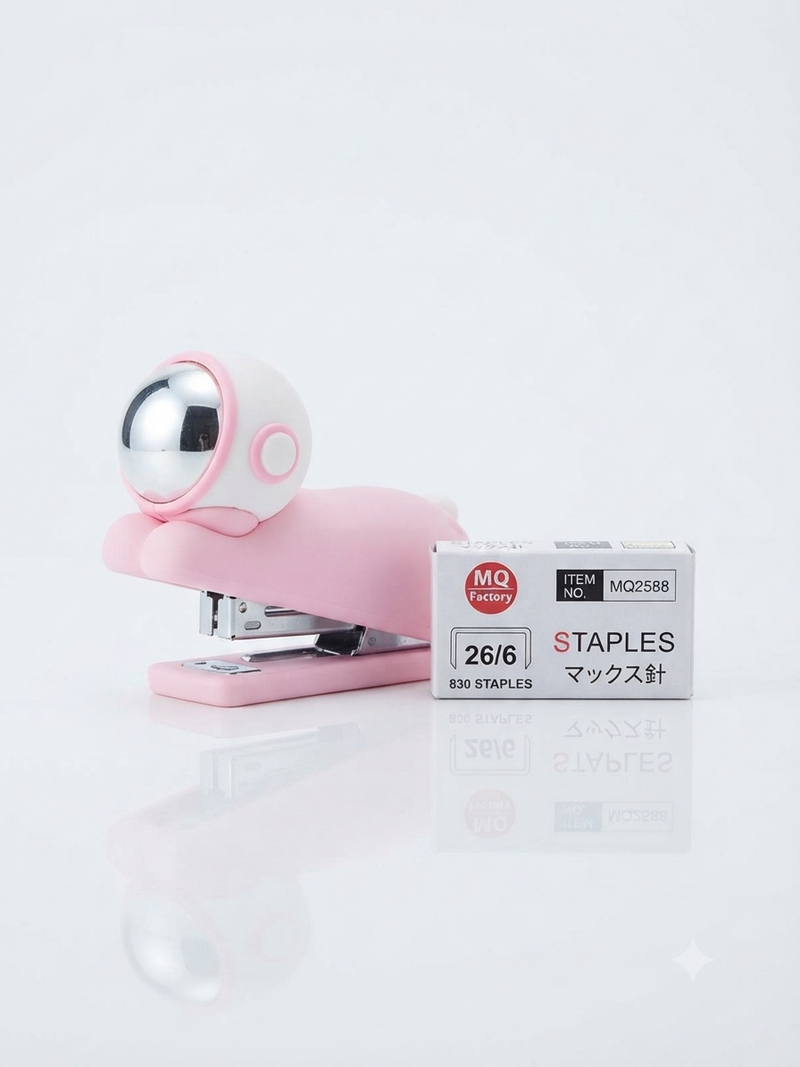 Kawaii Animal & Astronaut Character Mini Stapler with Staples Set