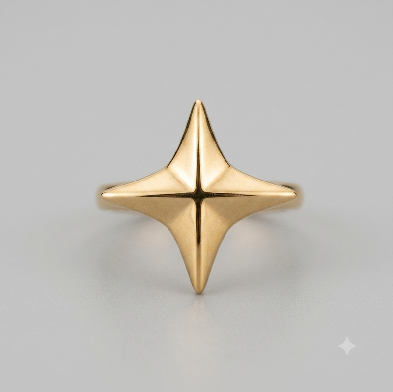 Minimalist Abstract Interlocking Ring