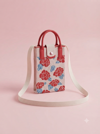Cute Cat Embroidered Sling Bag – Korean Style Crossbody Bag