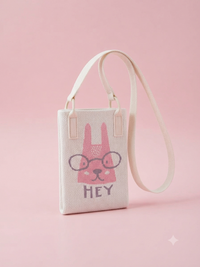 Cute Cat Embroidered Sling Bag – Korean Style Crossbody Bag