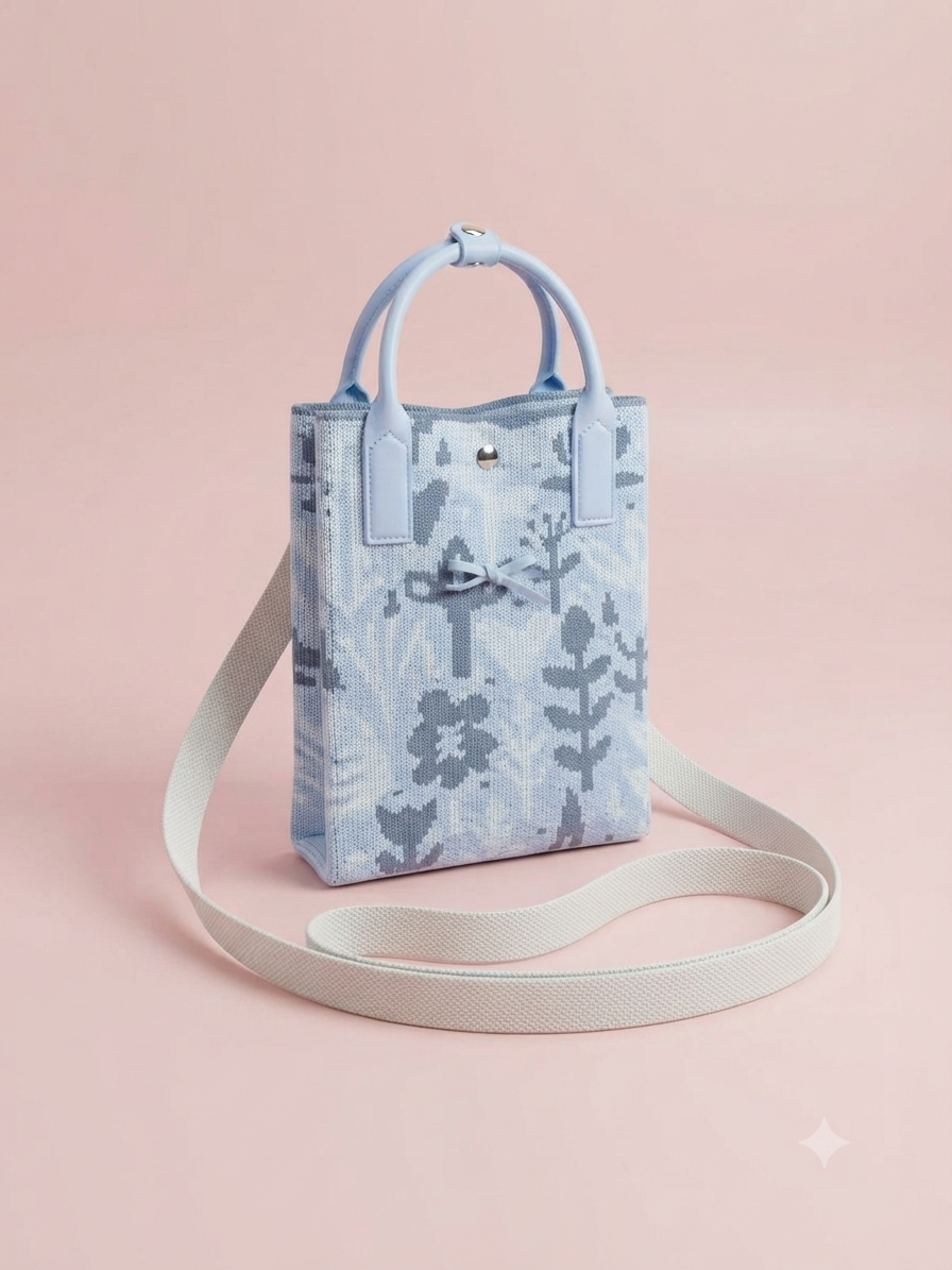Cute Cat Embroidered Sling Bag – Korean Style Crossbody Bag
