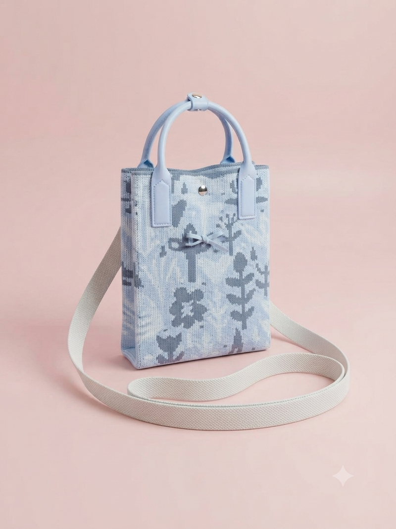 Cute Cat Embroidered Sling Bag – Korean Style Crossbody Bag