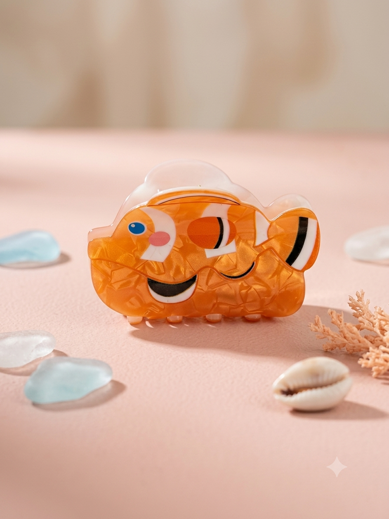 Cute Ocean Clownfish Acetate Hair Claw Clip