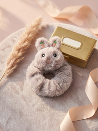 Cute Plush Bunny Head Elastic Hair Tie