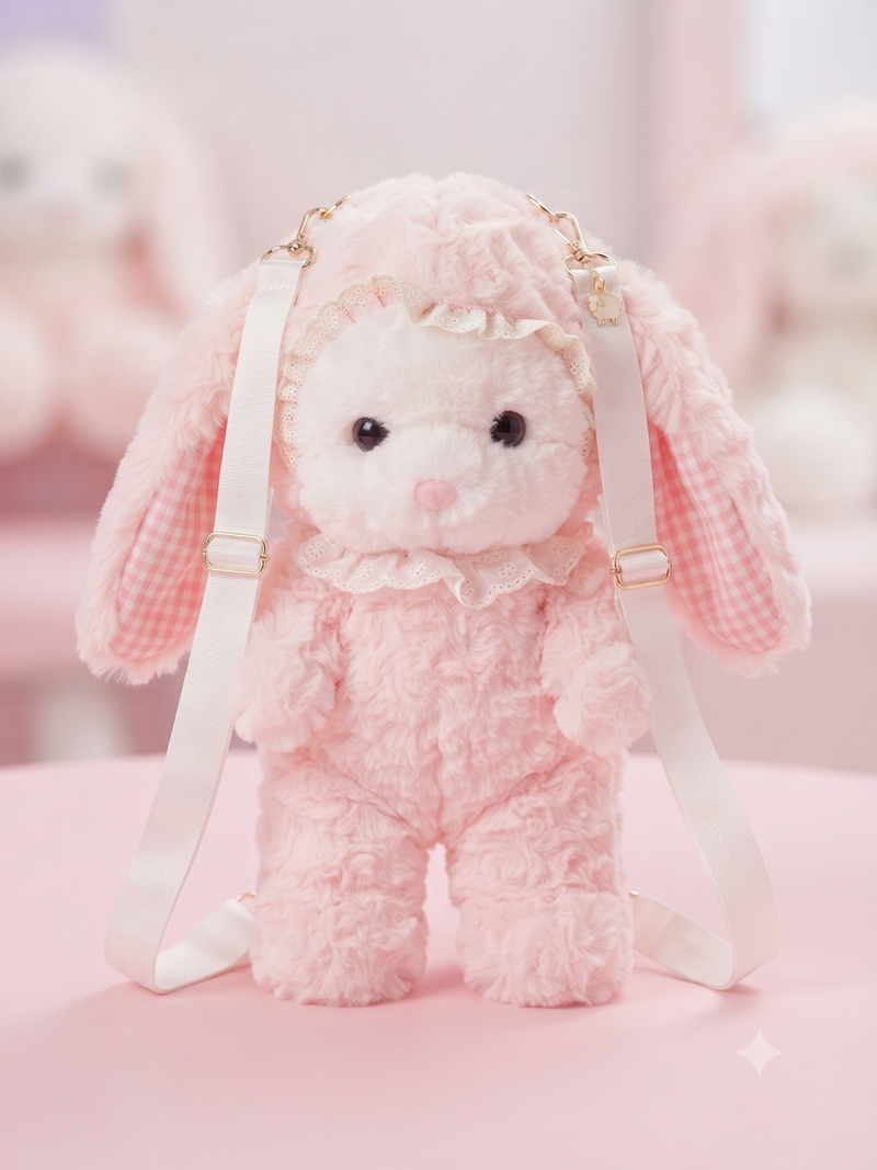 Cute Sheep Plush Backpack for Kids – Soft Kawaii Lamb Bag