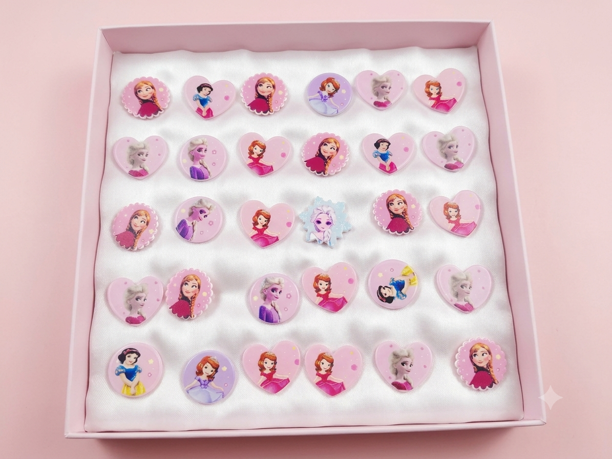 Cute Princess' Heart Ring