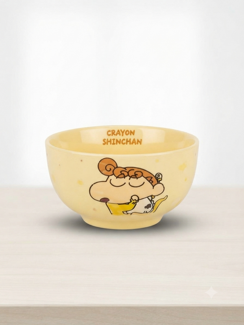 Crayon Shinchan Cute Ceramic Bowl – Anime Breakfast & Snack Bowl