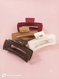 Matte Geometric Hair Claw Clip Set – Non-Slip, Strong Hold Hair Accessories for All Hair Types