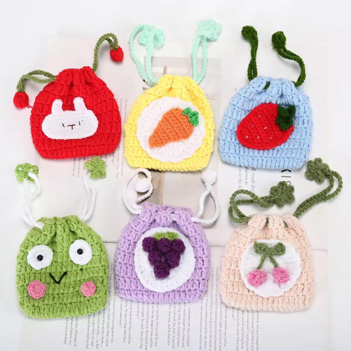 Crochet Mini Pouch Set – Seoul Edition