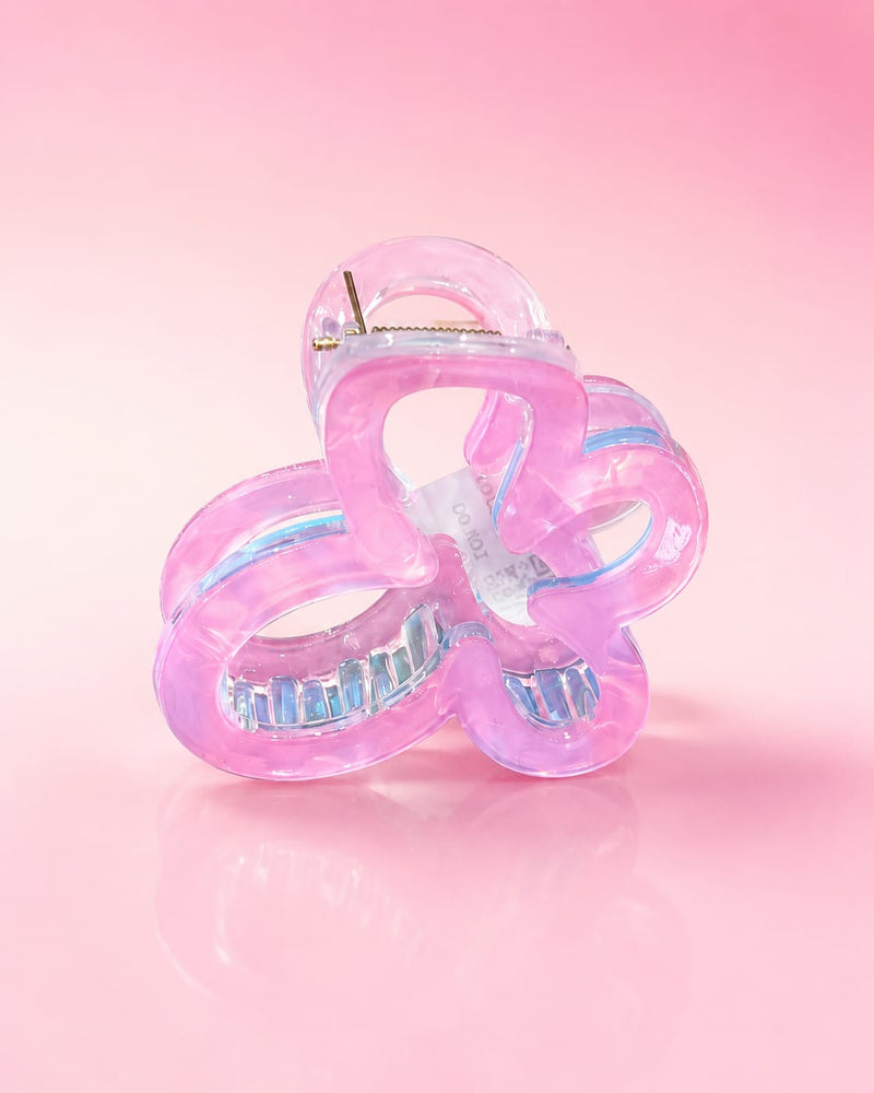 Transparent Flower Hair Claw Clip