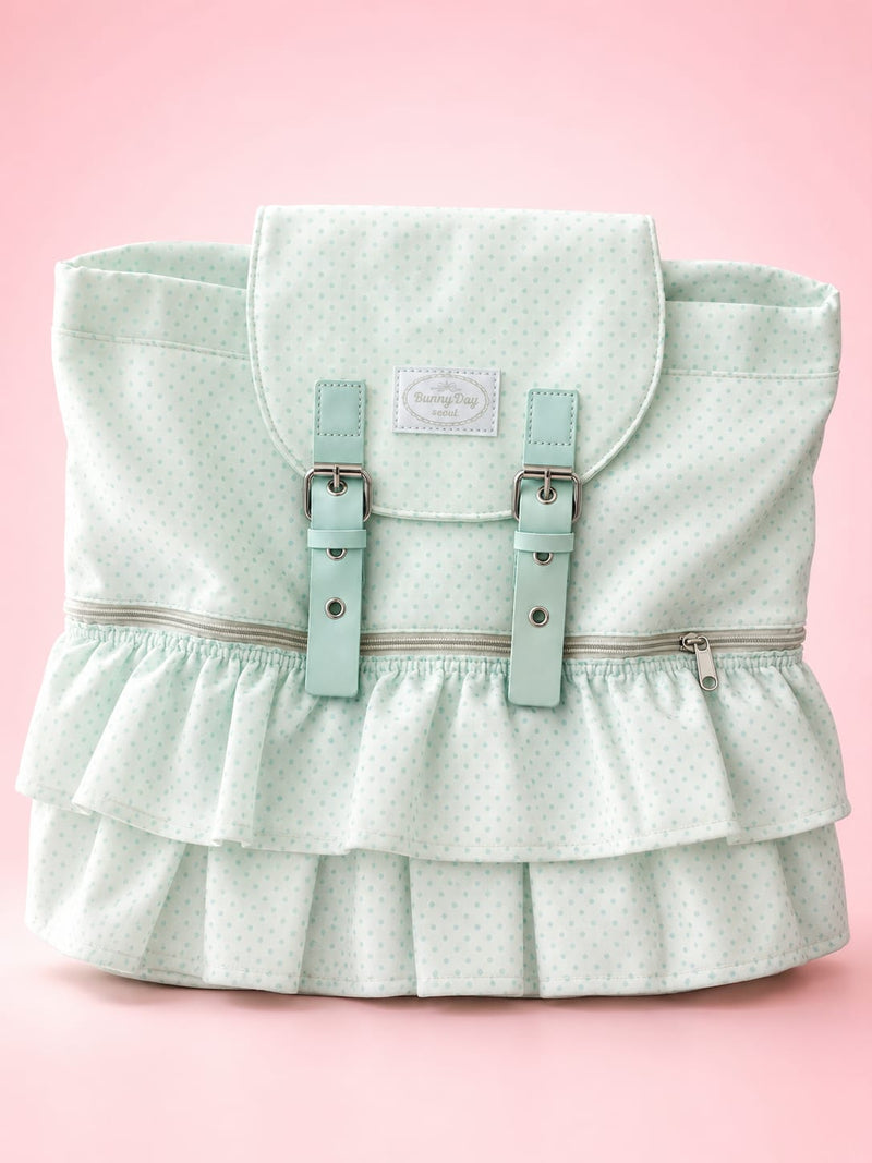 Bunny Day Polka Dot Ruffle Diaper Backpack
