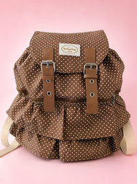 Bunny Day Polka Dot Ruffle Diaper Backpack