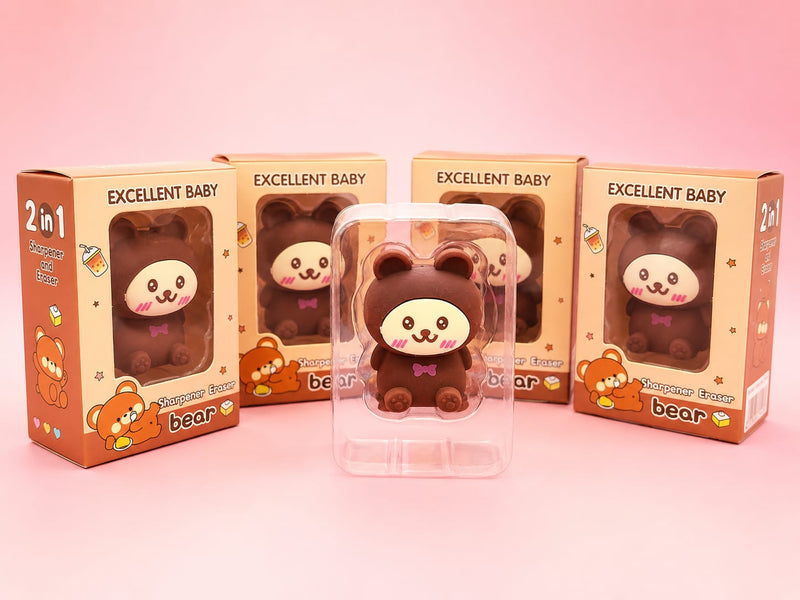 Cute Bear 2-in-1 Sharpener & Eraser