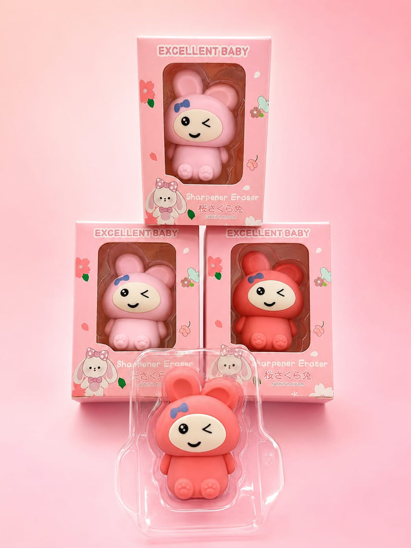 Cute Bunny 2-in-1 Sharpener & Eraser