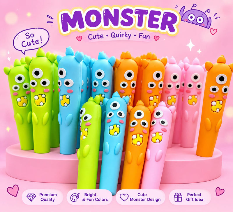 Cute Colorful Monster Gel Pen