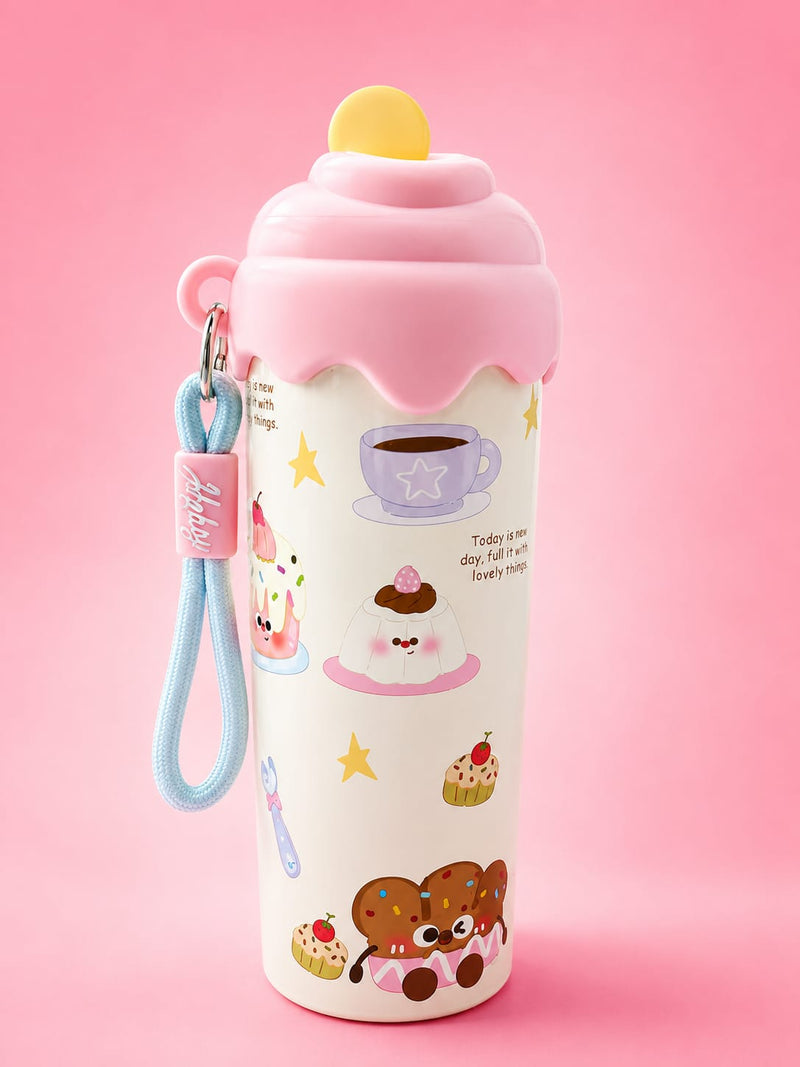 Korean Style Cute Water Bottle with Sipper