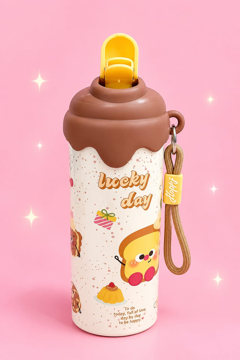 Korean Style Cute Water Bottle with Sipper